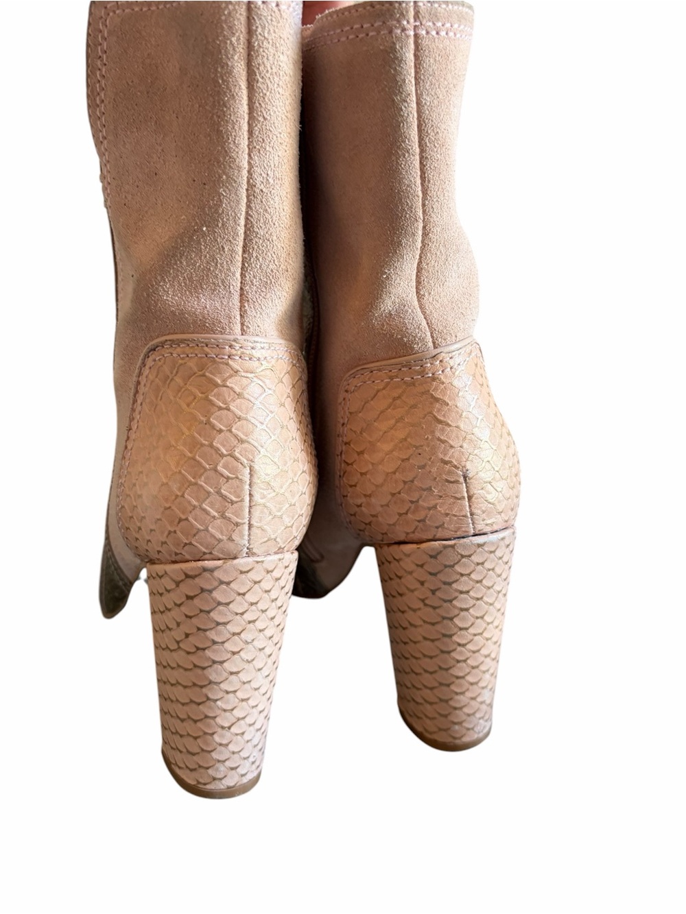 MATISSE Cobra Metallic Leather Heeled Mid Calf Boots - Picture 4 of 10